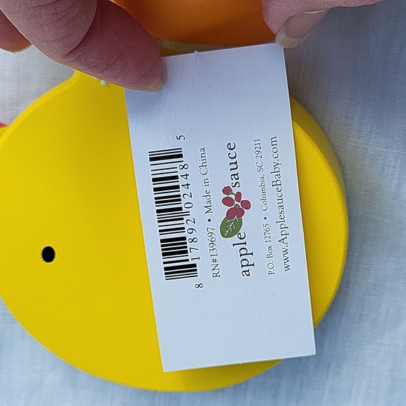 Applesauce Duck Walker wooden toy, flappy feet, handle unscrews, NWT - Picture 5 of 8